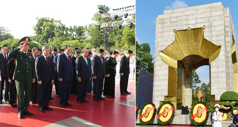 Lãnh đạo Đảng, Nhà nước và Hà Nội dâng hương tưởng niệm các Anh hùng liệt sĩ