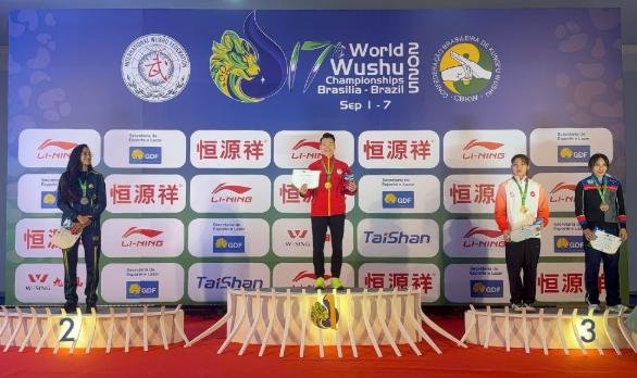 Vận động viên đoàn Bắc Ninh giành Huy chương Vàng Wushu thế giới