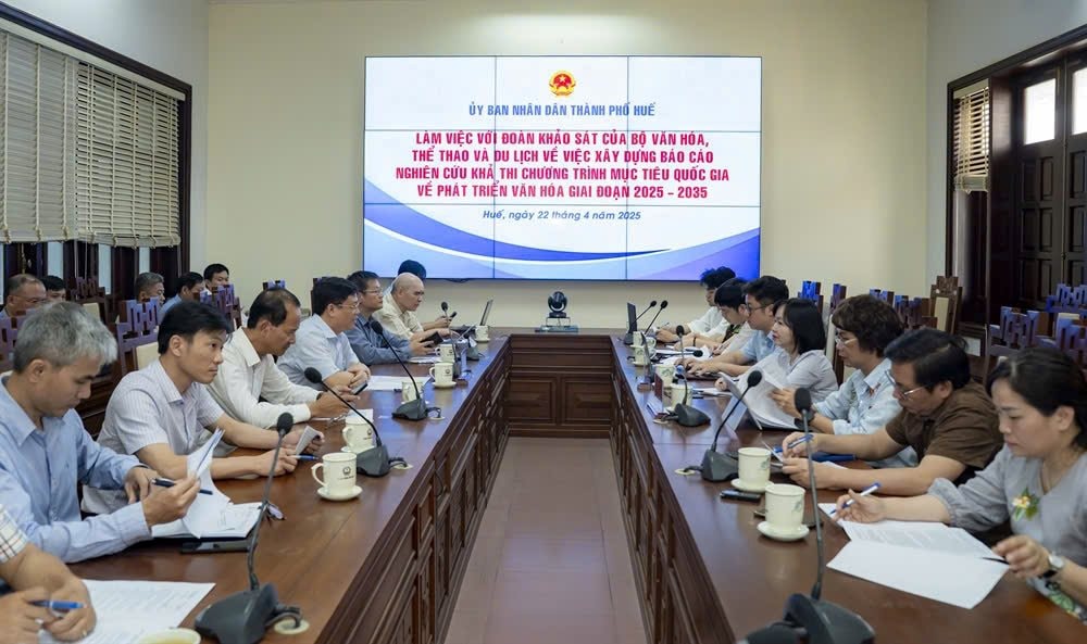 TP. Huế: Khảo sát xây dựng báo cáo nghiên cứu khả thi Chương trình mục tiêu Quốc gia về phát triển văn hóa